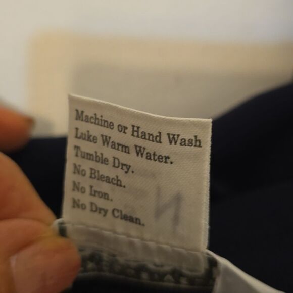 - Exclusively misook navy blue straight leg pant size small - Picture 7 of 7